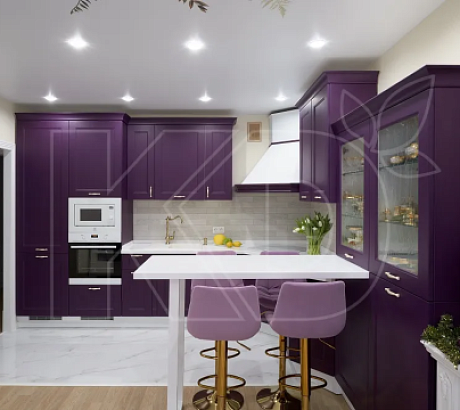 Применяемая конфигурация в оформлении кухни