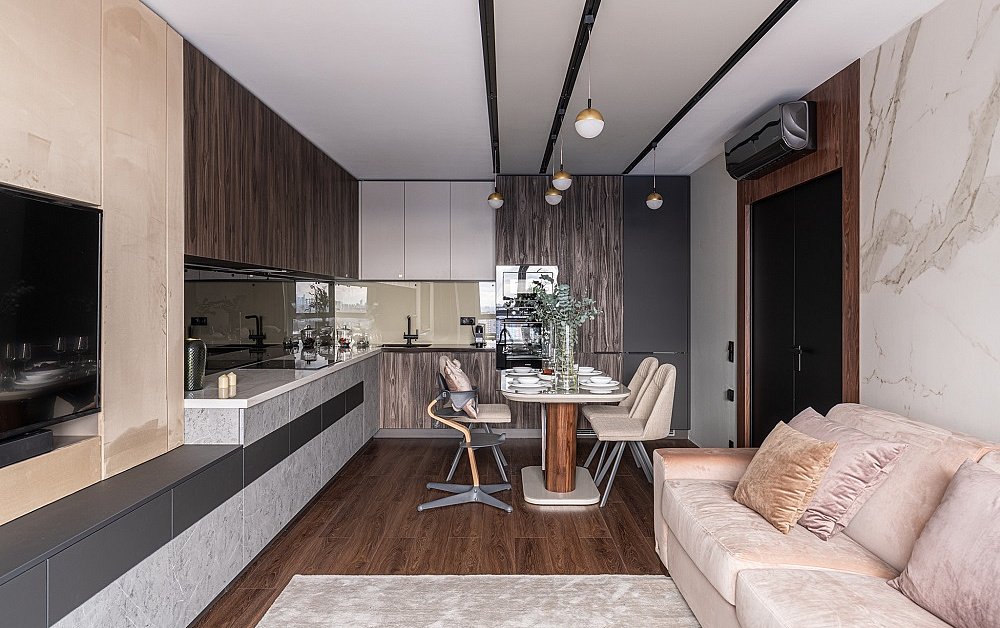 Стильная кухня-гостиная из телепроекта «Квартирный Вопрос» (19.03.2022г.)
