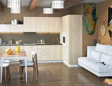 Коричневая кухня в Анапе