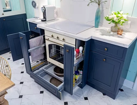 Синяя кухня в Твери