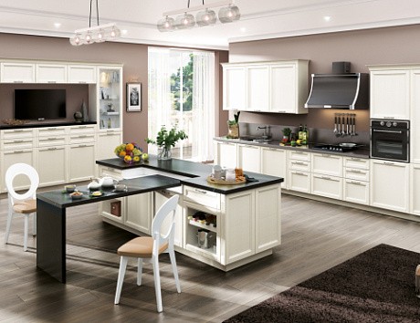 Бежевая кухня в Мурманске