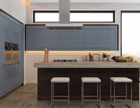 Синяя кухня в Тольятти