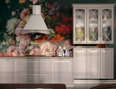 Светлая кухня в Мурманске