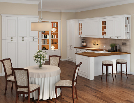 Белая кухня в Кирове