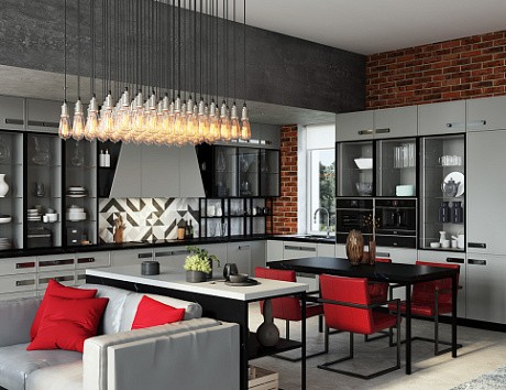 Серая кухня в Самаре