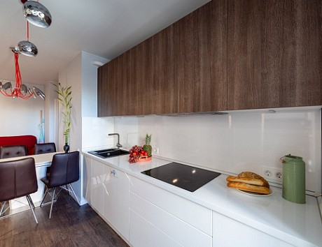 Бежевая кухня в Мурманске