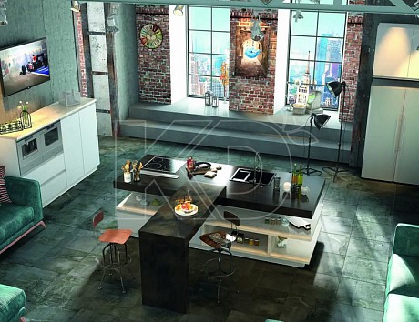 Дизайн кухни в белом цвете