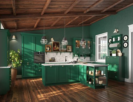 Кухонные гарнитуры в интерьере помещения