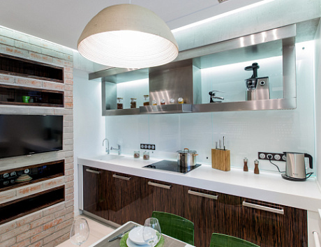 Коричневая кухня в Анапе