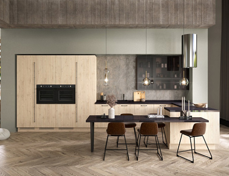 Бежевая кухня во Владивостоке