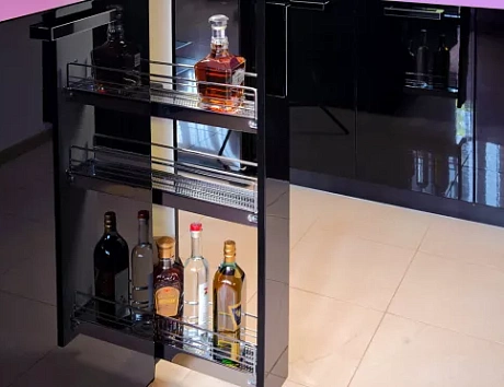 Фиолетовая кухня в Твери