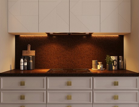 Светлая кухня в Сочи