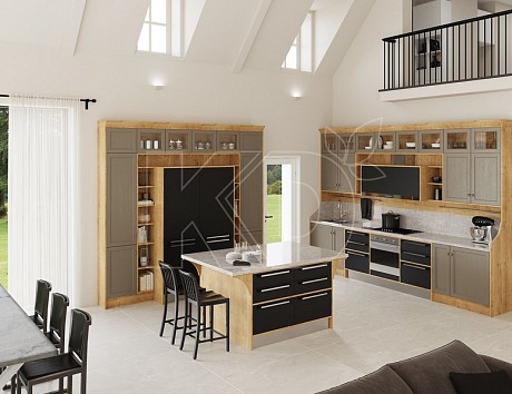 Дизайн классических угловых кухонь