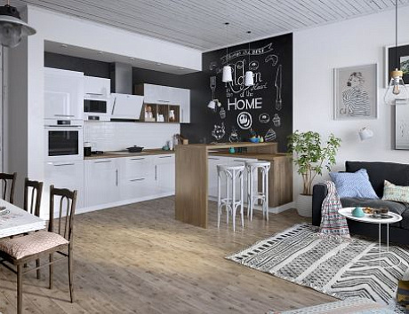 Кухня в скандинавском стиле IKEA