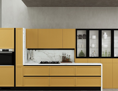 Бежевая кухня в Нальчике