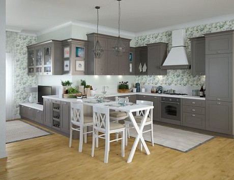 Современная дизайнерская кухня