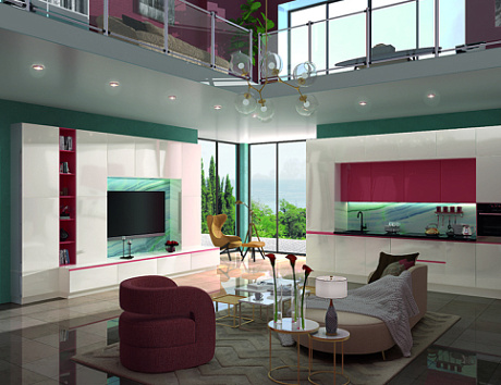 Бежевая кухня во Владивостоке