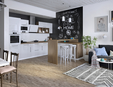 Кухонный гарнитур для маленького помещения должен быть тщательно спланирован и продуман до мелочей. Дизайн интерьера малогабаритной кухни. 