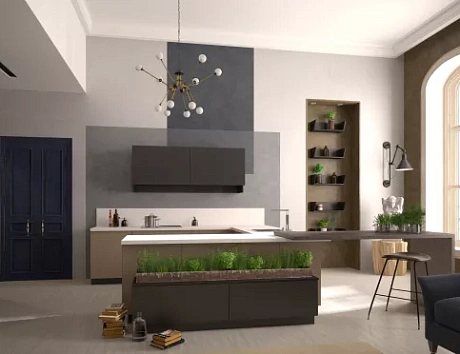 Темная кухня в Ростове-на-Дону