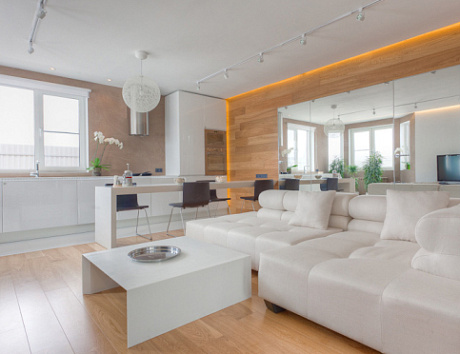 Кухня-гостиная в стиле лофт