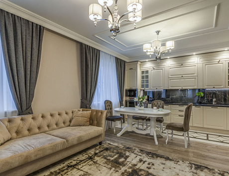 Светлая кухня в Сочи